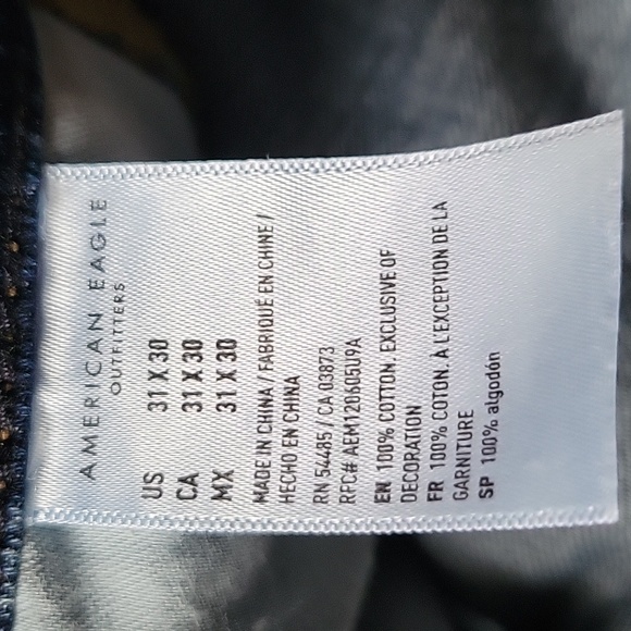 American Eagle Men's destroyed slim fit jeans 31/30 - Picture 6 of 10